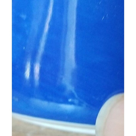 Anthropologie Hand Painted Monogram Initial Letter L Blue Coffee Cup Mug - Picture 8 of 8